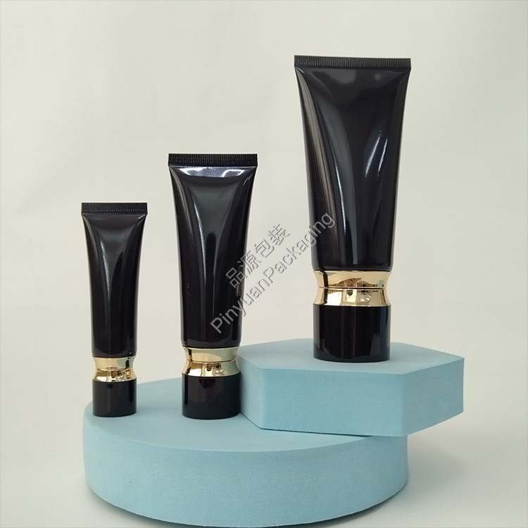 D22/D30/D40 Skincare Lotion Dark Blue PE Cosmetic Tube with Round Screw Cap