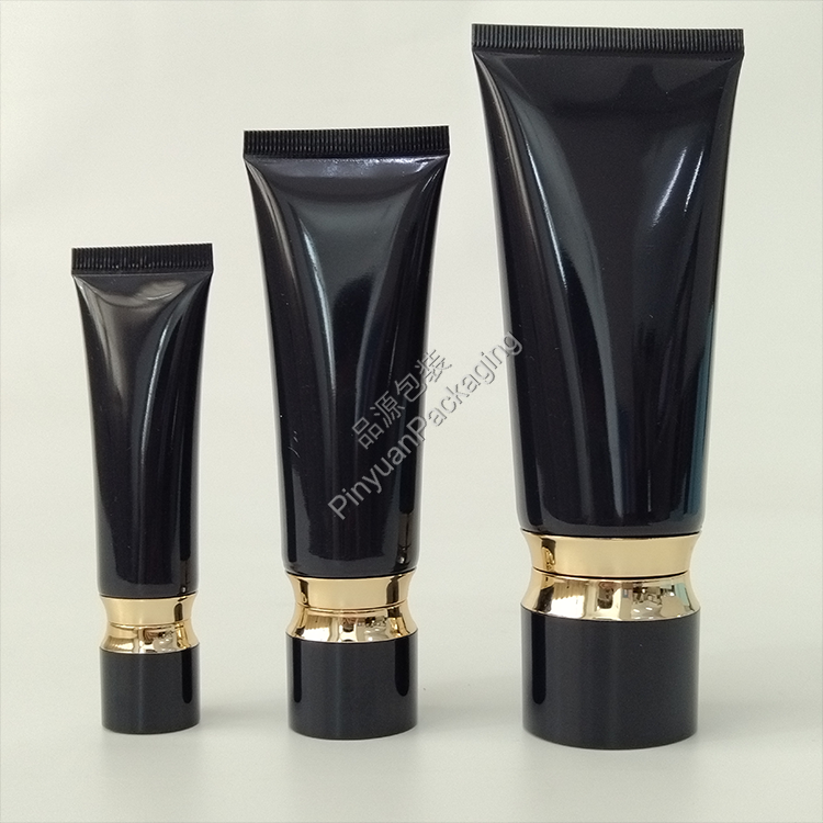 D22/D30/D40 Skincare Lotion Dark Blue PE Cosmetic Tube with Round Screw Cap