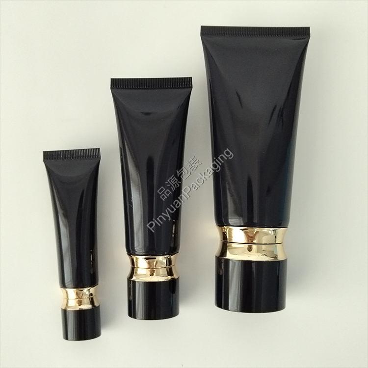 D22/D30/D40 Skincare Lotion Dark Blue PE Cosmetic Tube with Round Screw Cap