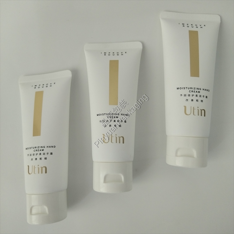 D35 60g Moisturizing Hand Cream PE (Soft Touch Effect) Cosmetic Tube with White Flip-top Cap