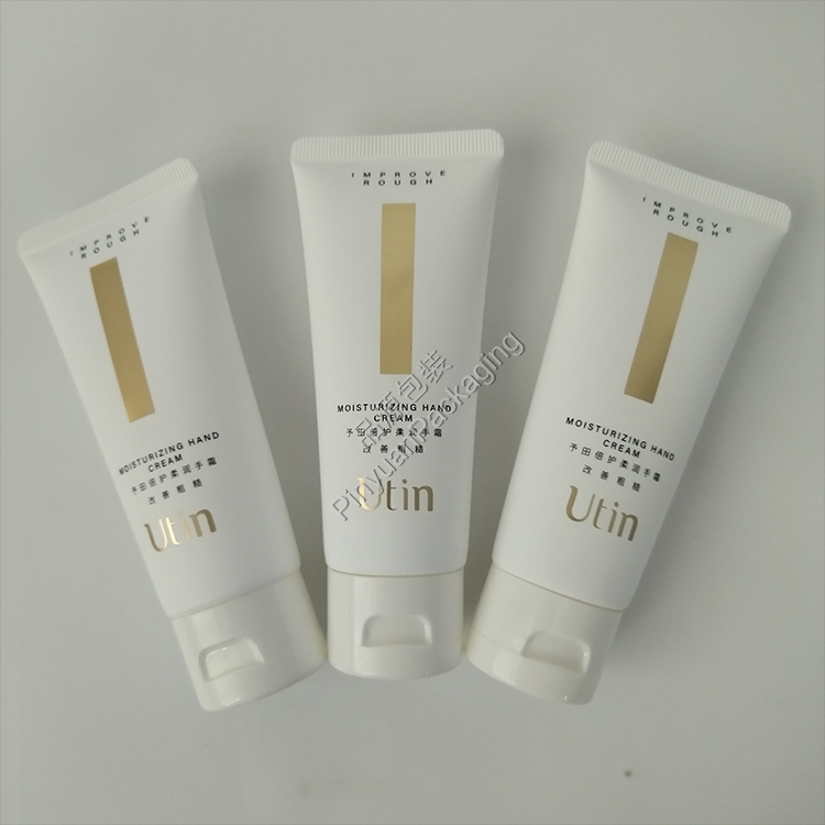 D35 60g Moisturizing Hand Cream PE (Soft Touch Effect) Cosmetic Tube with White Flip-top Cap