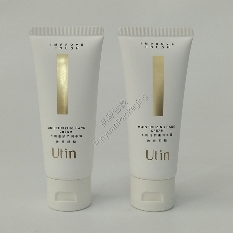 D35 60g Moisturizing Hand Cream PE (Soft Touch Effect) Cosmetic Tube with White Flip-top Cap