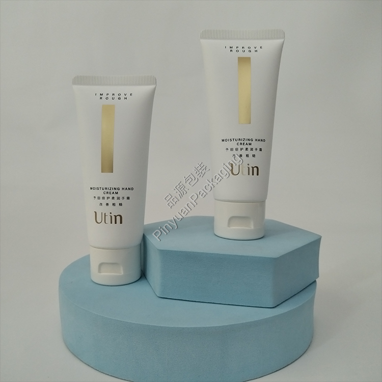 D35 60g Moisturizing Hand Cream PE (Soft Touch Effect) Cosmetic Tube with White Flip-top Cap