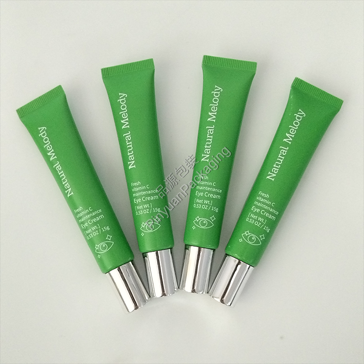 D19 15g Eye Cream ABL Cosmetic Tube with Silver-plated Cylindrical Cap