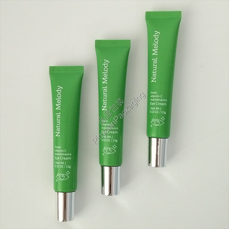 D19 15g Eye Cream ABL Cosmetic Tube with Silver-plated Cylindrical Cap