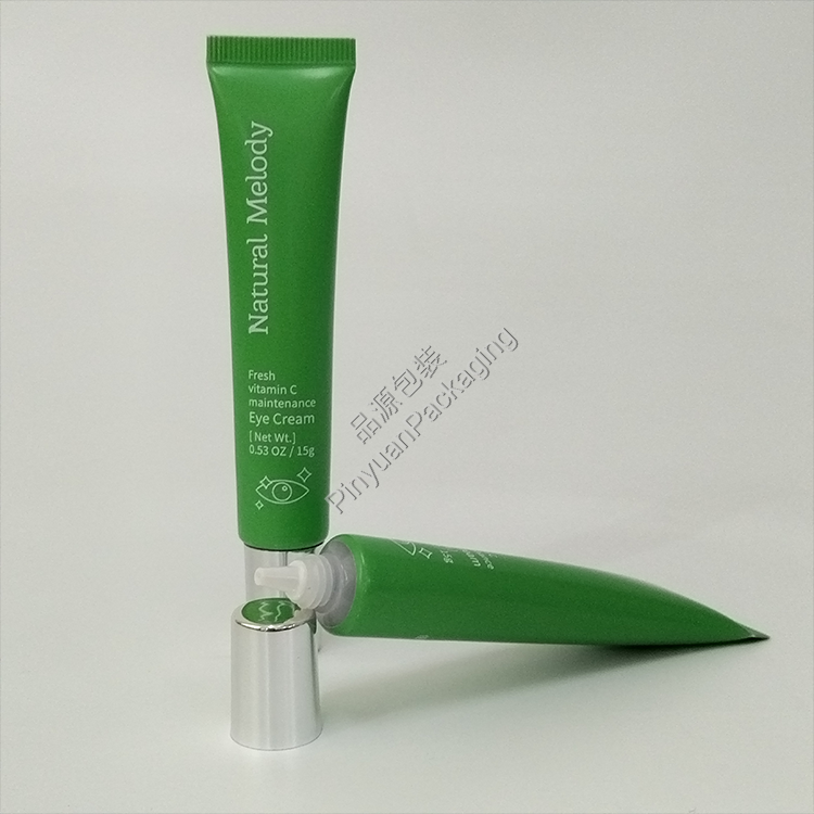 D19 15g Eye Cream ABL Cosmetic Tube with Silver-plated Cylindrical Cap