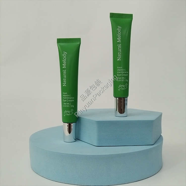 D19 15g Eye Cream ABL Cosmetic Tube with Silver-plated Cylindrical Cap