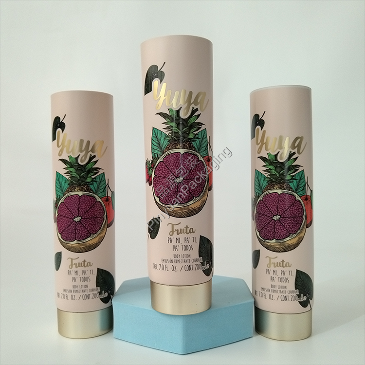 D50 200ml Body Lotion ABL Cosmetic Tube with Gold-plated Screw Cap