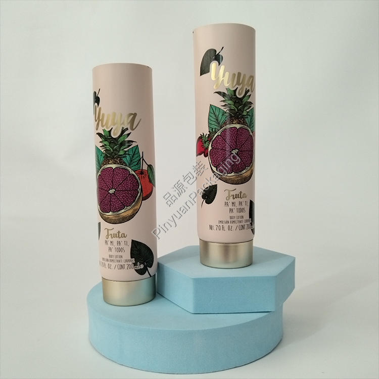 D50 200ml Body Lotion ABL Cosmetic Tube with Gold-plated Screw Cap