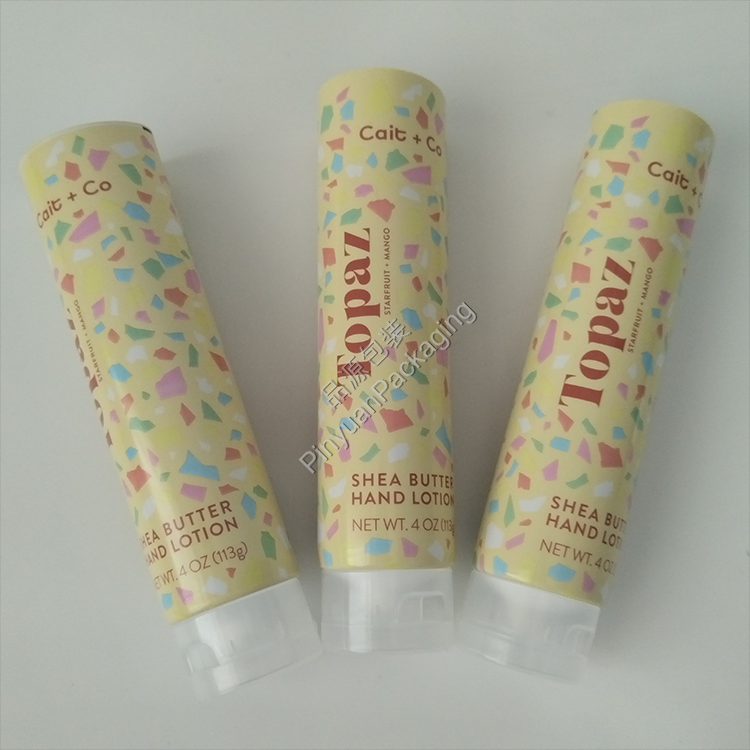 D40 113g Hand Lotion ABL Cosmetic Tube with Transparent Flip-top Cap