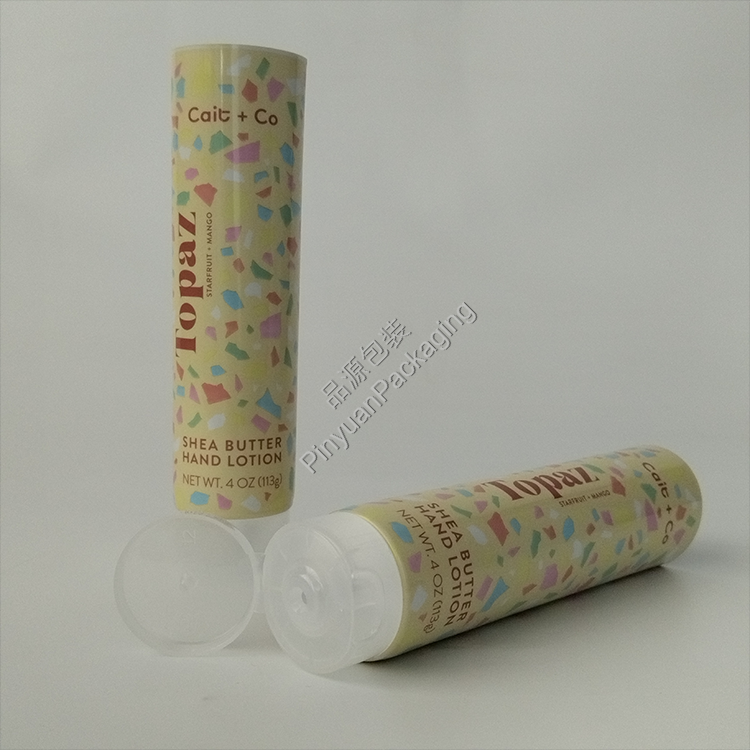 D40 113g Hand Lotion ABL Cosmetic Tube with Transparent Flip-top Cap