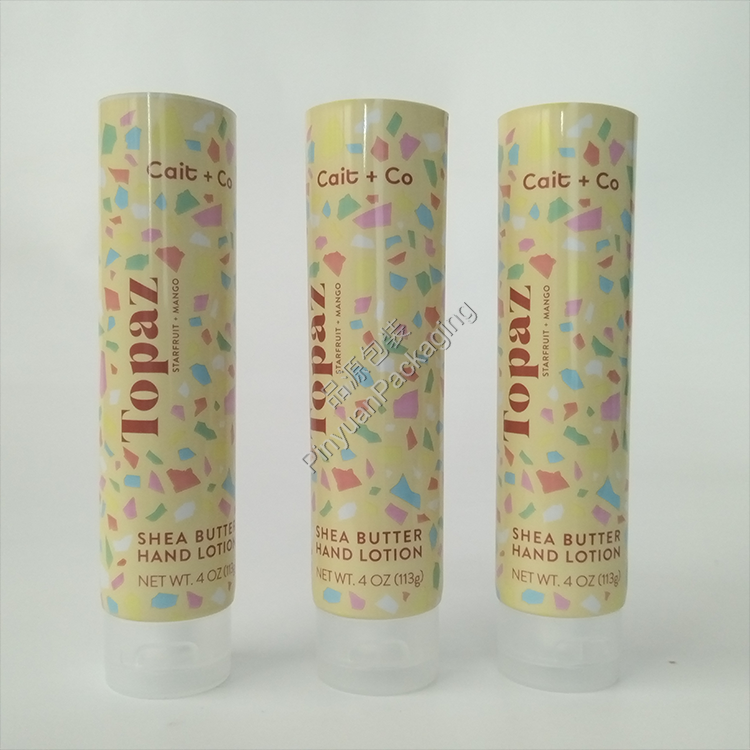 D40 113g Hand Lotion ABL Cosmetic Tube with Transparent Flip-top Cap