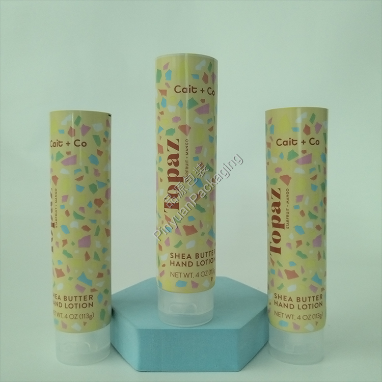 D40 113g Hand Lotion ABL Cosmetic Tube with Transparent Flip-top Cap