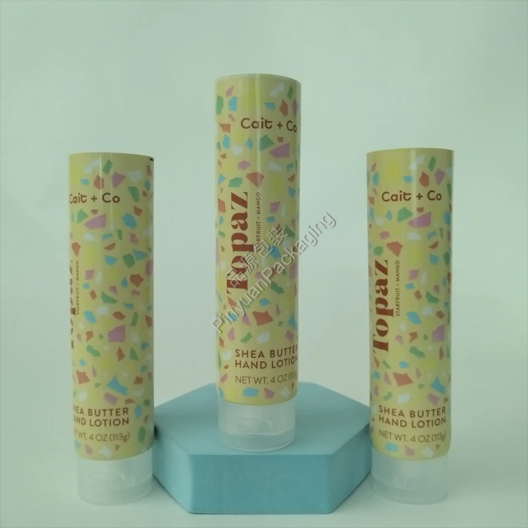 D40 113g Hand Lotion ABL Cosmetic Tube with Transparent Flip-top Cap