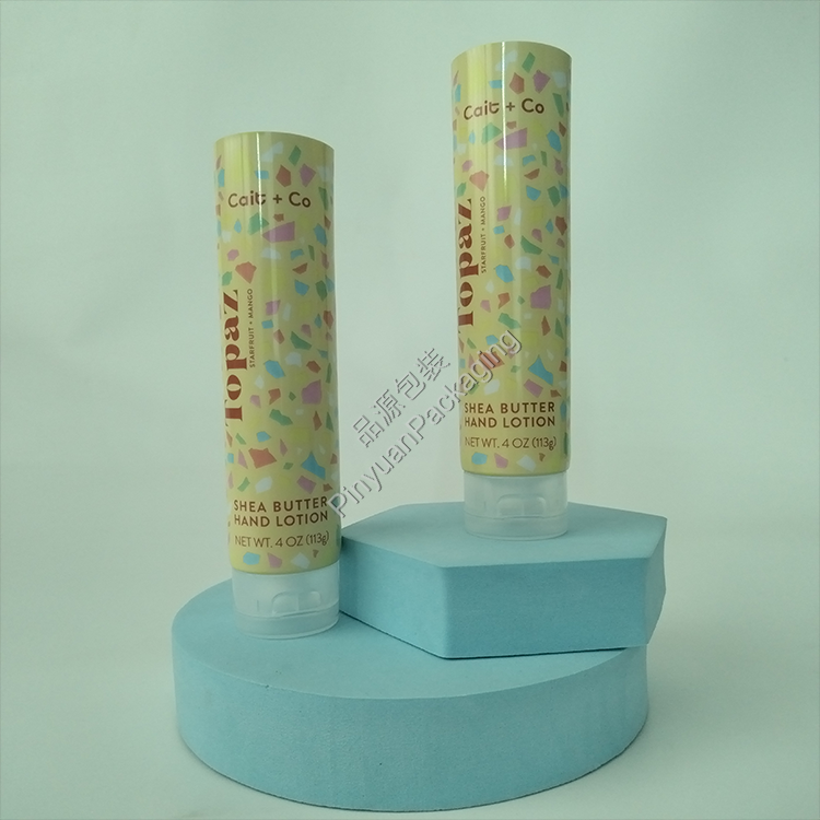 D40 113g Hand Lotion ABL Cosmetic Tube with Transparent Flip-top Cap