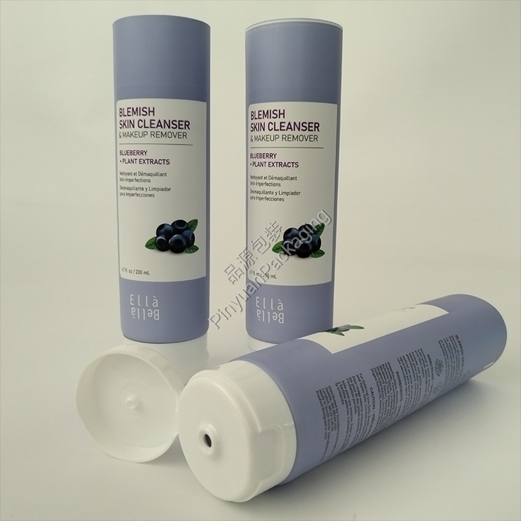 D50 200ml Skin Cleanser & Makeup Remover ABL Cosmetic Tube with White Flip-top Cap