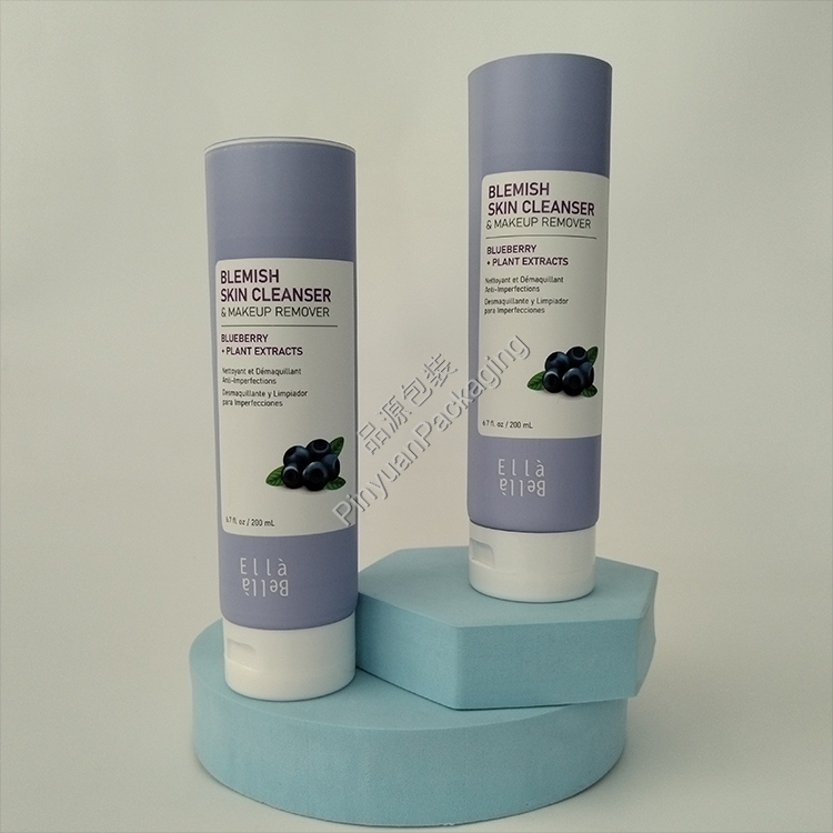 D50 200ml Skin Cleanser & Makeup Remover ABL Cosmetic Tube with White Flip-top Cap