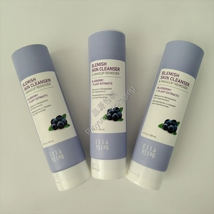 D50 200ml Skin Cleanser & Makeup Remover ABL Cosmetic Tube with White Flip-top Cap