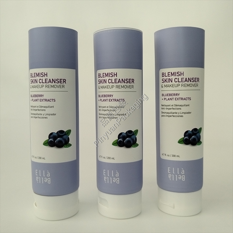 D50 200ml Skin Cleanser & Makeup Remover ABL Cosmetic Tube with White Flip-top Cap