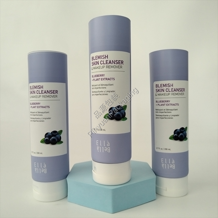 D50 200ml Skin Cleanser & Makeup Remover ABL Cosmetic Tube with White Flip-top Cap