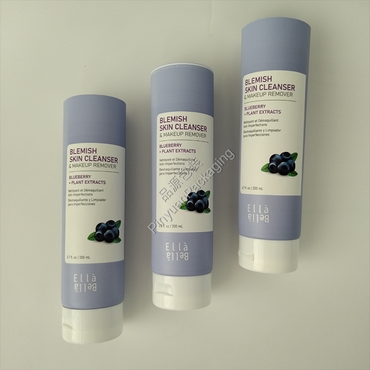 D50 200ml Skin Cleanser & Makeup Remover ABL Cosmetic Tube with White Flip-top Cap