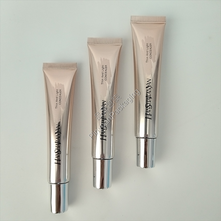 D19 25g Concealer Cream High-gloss ABL Cosmetic Tube with Silver-plated Cylindrical Cap