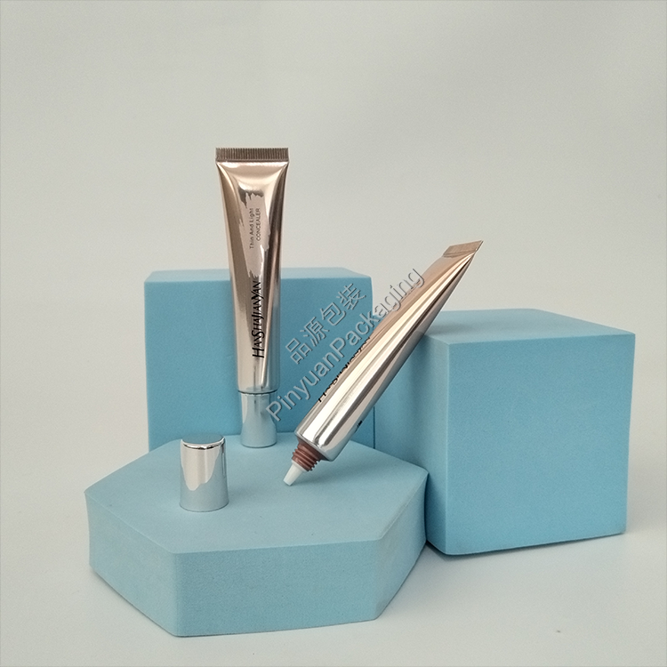 D19 25g Concealer Cream High-gloss ABL Cosmetic Tube with Silver-plated Cylindrical Cap