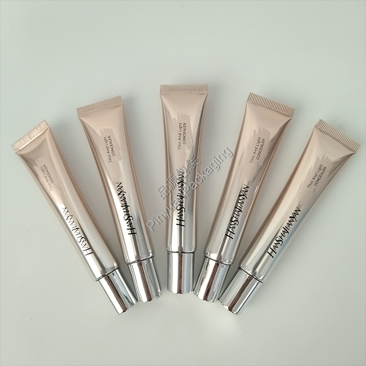 D19 25g Concealer Cream High-gloss ABL Cosmetic Tube with Silver-plated Cylindrical Cap