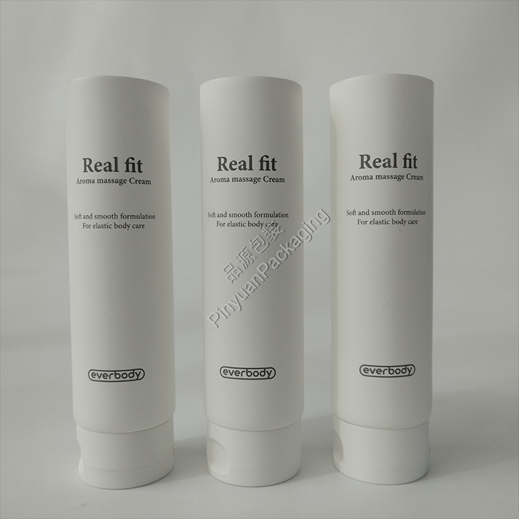 D50 200ml Skincare Massage Cream PE Cosmetic Tube with Flip-top Cap