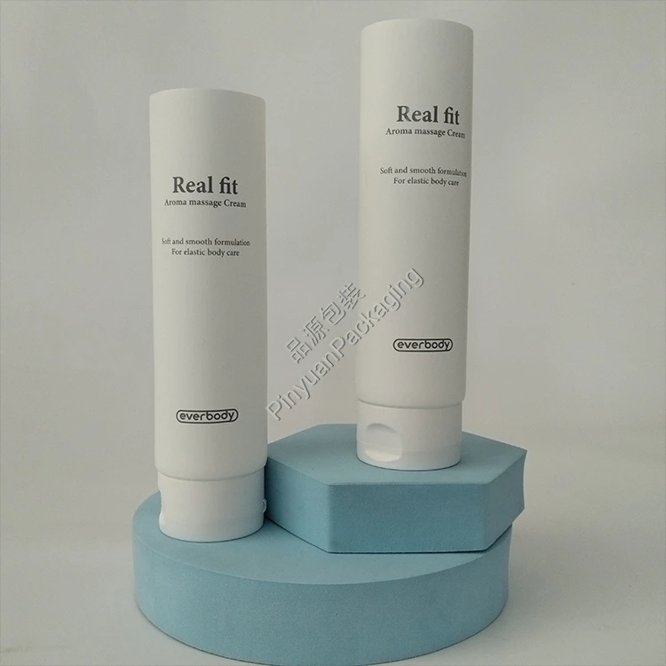 D50 200ml Skincare Massage Cream PE Cosmetic Tube with Flip-top Cap