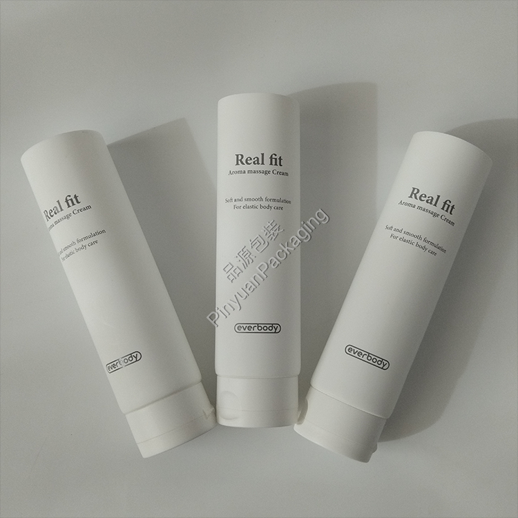 D50 200ml Skincare Massage Cream PE Cosmetic Tube with Flip-top Cap