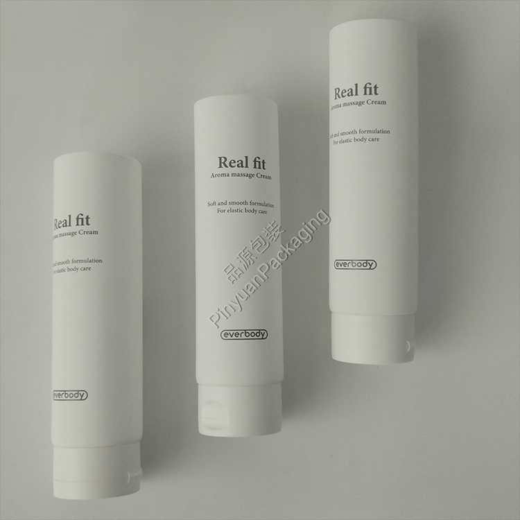 D50 200ml Skincare Massage Cream PE Cosmetic Tube with Flip-top Cap