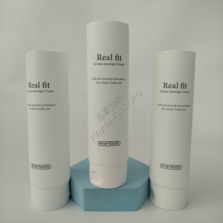 D50 200ml Skincare Massage Cream PE Cosmetic Tube with Flip-top Cap