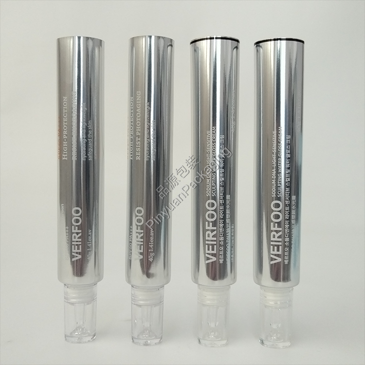 D25 40g Anti-Wrinkle Sunscreen Cream High-gloss ABL Cosmetic Tube with Transparent Dropper Cap