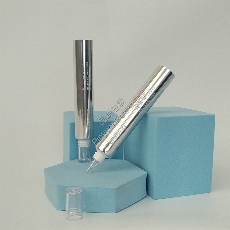 D25 40g Anti-Wrinkle Sunscreen Cream High-gloss ABL Cosmetic Tube with Transparent Dropper Cap