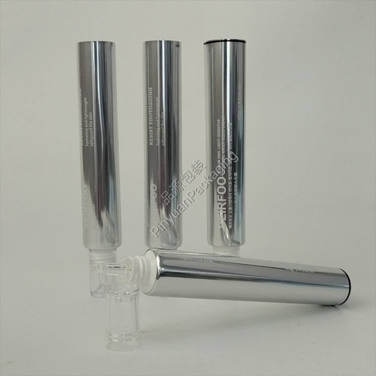 D25 40g Anti-Wrinkle Sunscreen Cream High-gloss ABL Cosmetic Tube with Transparent Dropper Cap