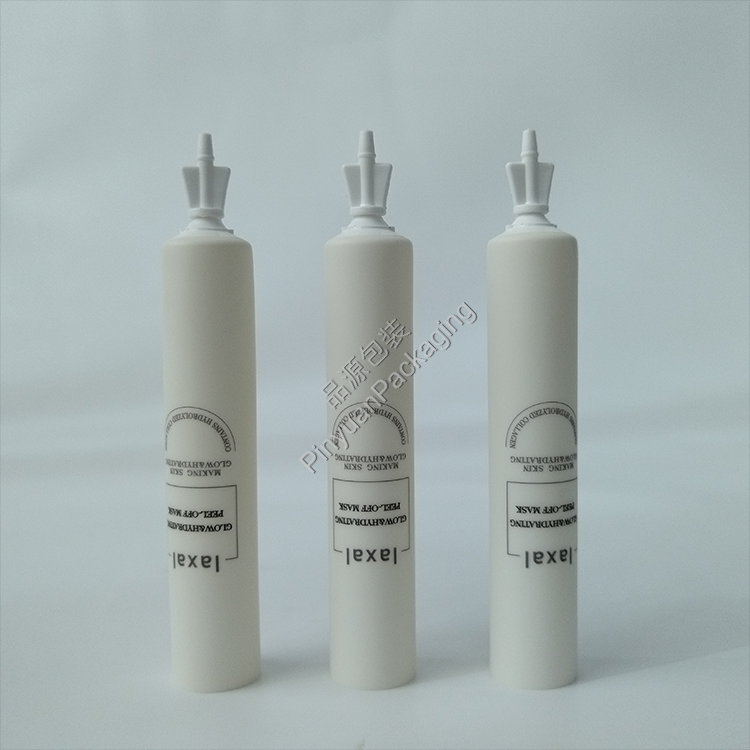 D16 7g Skincare Peel-off Mask Pearlescent White PE Cosmetic Tube with Snap-off Cap