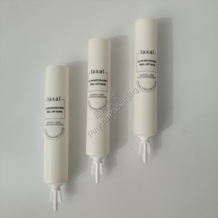 D16 7g Skincare Peel-off Mask Pearlescent White PE Cosmetic Tube with Snap-off Cap