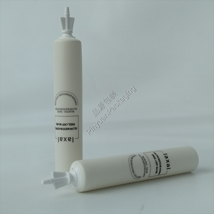 D16 7g Skincare Peel-off Mask Pearlescent White PE Cosmetic Tube with Snap-off Cap