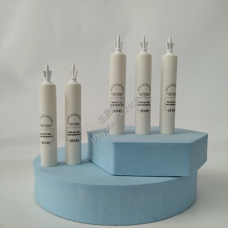 D16 7g Skincare Peel-off Mask Pearlescent White PE Cosmetic Tube with Snap-off Cap