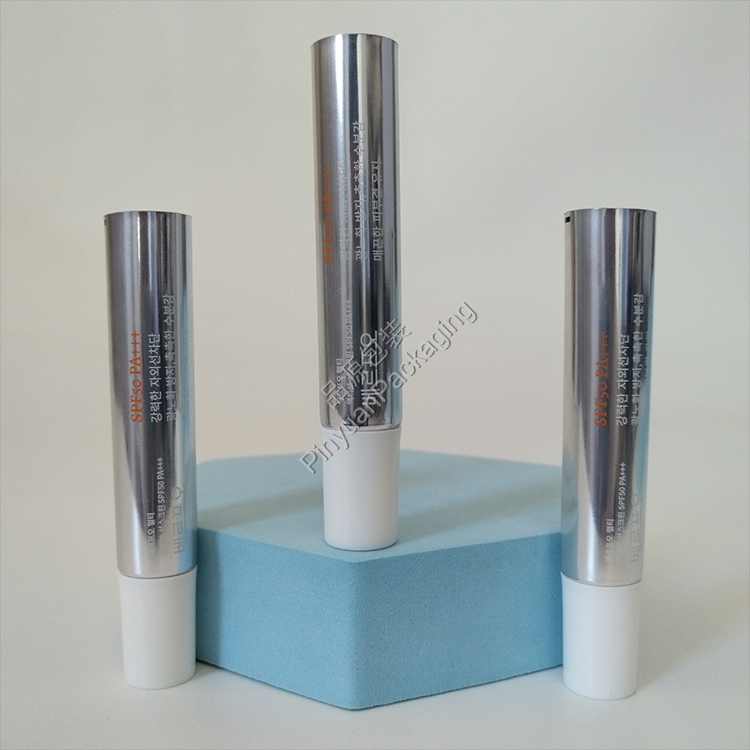 D16 5g Skincare Sunscreen Cream High-gloss ABL Cosmetic Tube with White Cylindrical Cap