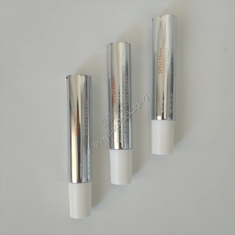 D16 5g Skincare Sunscreen Cream High-gloss ABL Cosmetic Tube with White Cylindrical Cap