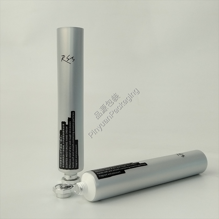D25 35g Hand Cream ABL Silver Cosmetic Tube with Silver-plated Octagonal Screw Cap