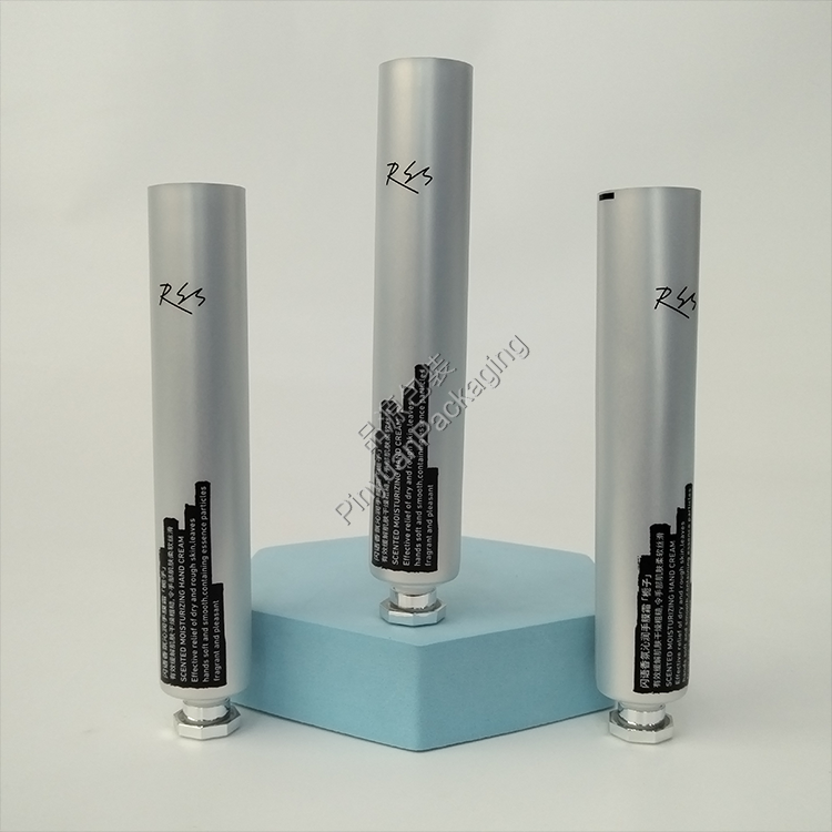 D25 35g Hand Cream ABL Silver Cosmetic Tube with Silver-plated Octagonal Screw Cap