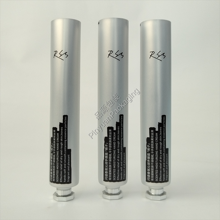 D25 35g Hand Cream ABL Silver Cosmetic Tube with Silver-plated Octagonal Screw Cap