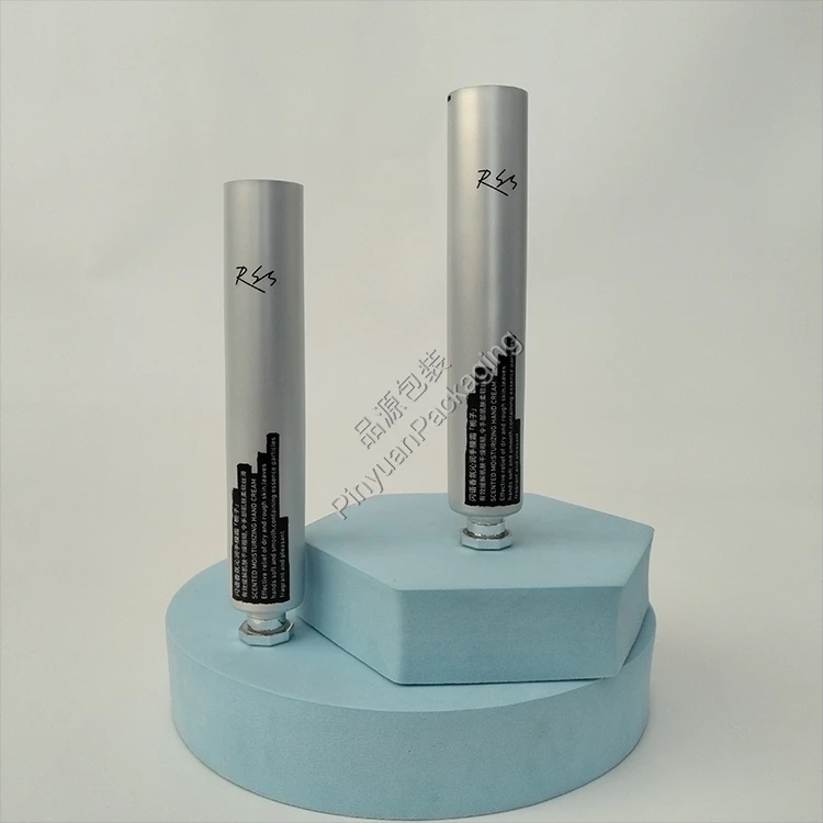 D25 35g Hand Cream ABL Silver Cosmetic Tube with Silver-plated Octagonal Screw Cap