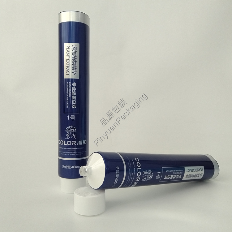 D50 400ml Hair Colors Cream ABL Cosmetic Tube with White Screw Cap