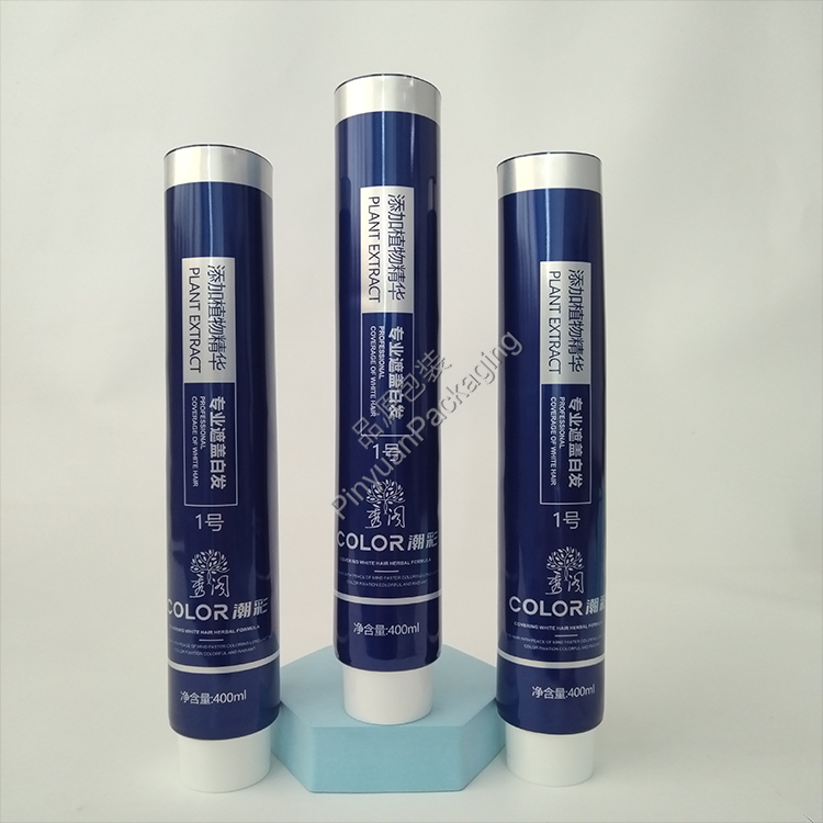 D50 400ml Hair Colors Cream ABL Cosmetic Tube with White Screw Cap