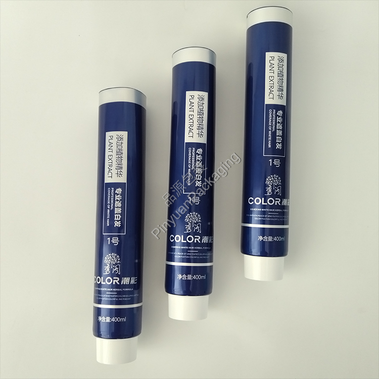 D50 400ml Hair Colors Cream ABL Cosmetic Tube with White Screw Cap