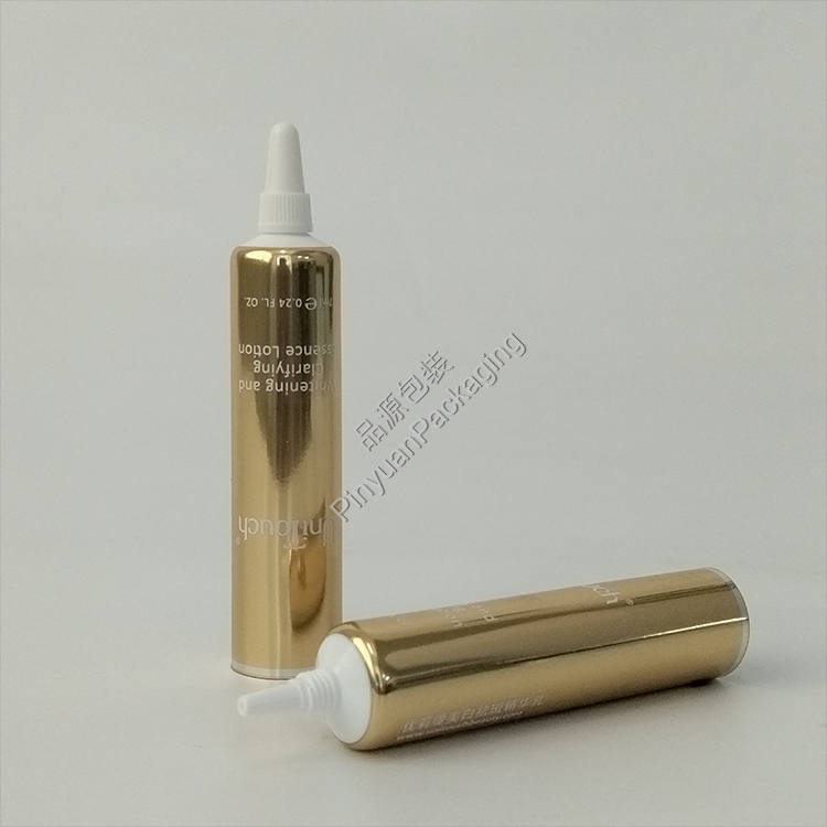 D19 7ml Whitening Essence Lotion High-gloss ABL Cosmetic Tube with White Nozzle Screw Cap